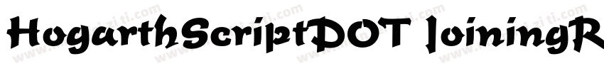 HogarthScriptDOT JoiningRegu字体转换